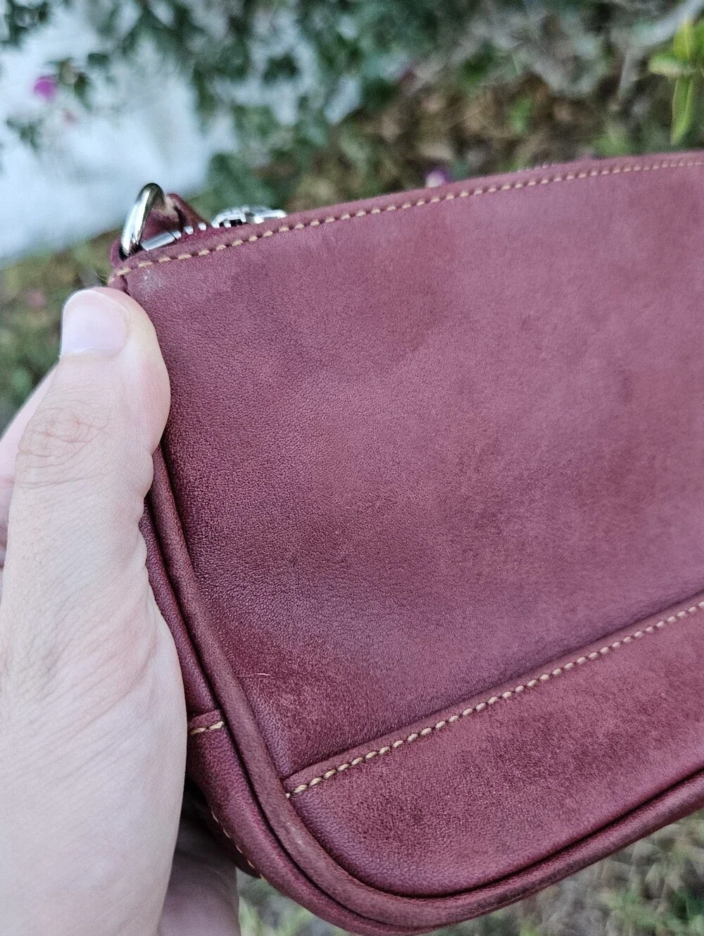 Vintage Coach Red Demi Shoulder Bag 7785